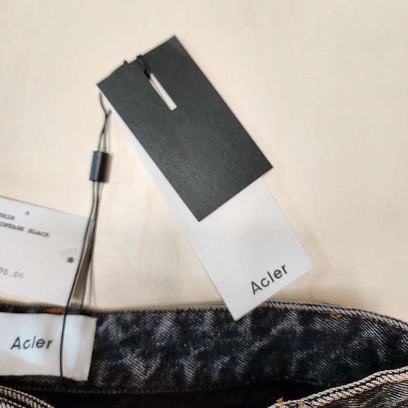 Acler Ledgebrook Denim Mini Skirt Sz 4 NWT - Picture 13 of 15